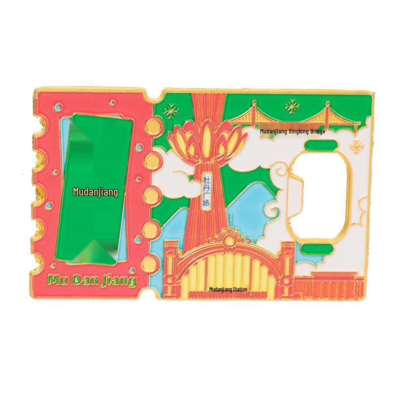Mudanjiang Kühlschrankmagnet Flaschenöffner - Kundenspezifischer Metall-Kultur-Souvenir 2025