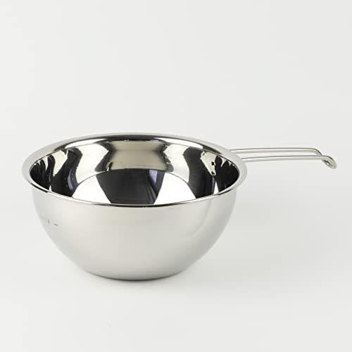 Pearl Metal At Aqua HB-4136 Stainless Steel Bowl with Handle, 18cm, Graduations, Dishwasher Safe