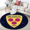 Tre Fiori Round Area Rug Under Office Chairs Bedroom Living Room Home Decor