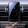 15W Wireless Car Charger with Infrared Sensor Auto Clamping Vent Mount One-Touch Rotation for Secure Fast Charging Accessories