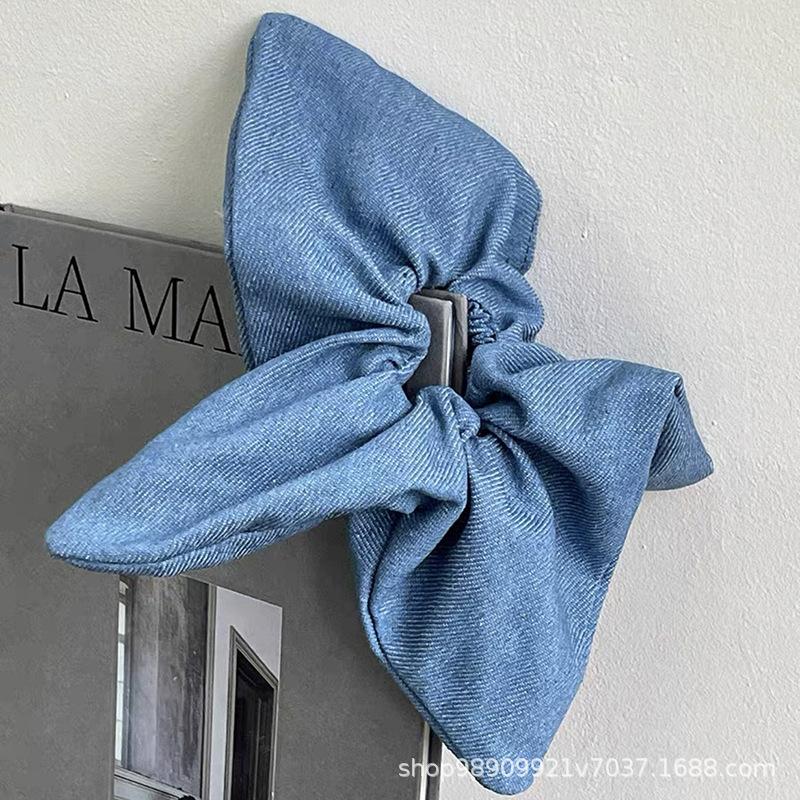 

Большая резинка для волос, резинки для волос, эластичные резинки для девочек, прическа пучок, резинка-скранч, джинсовый головной убор, аксессуары для волос