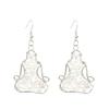 Hand Wound Natural Gravel Crystal Agate Amethyst Yoga Earrings Earrings E14 Fresh And Sweet