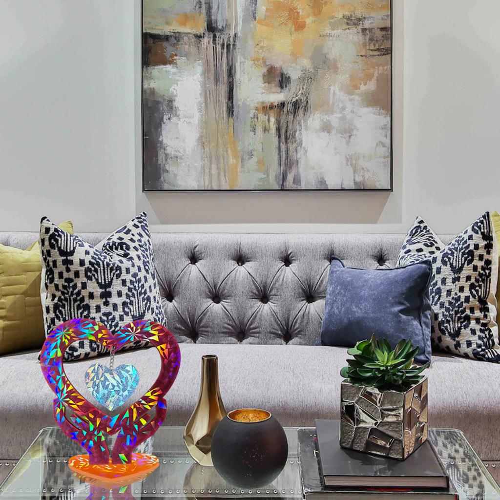 Holographic Heart Silicone Mold Epoxy Resin Mold Table Ornament Making Tool for Making Craft Decorations Easy to Clean