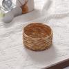 Handmade Woven Straw Storage Box Natural Straw Cosmetic Storage Container  Home Decor