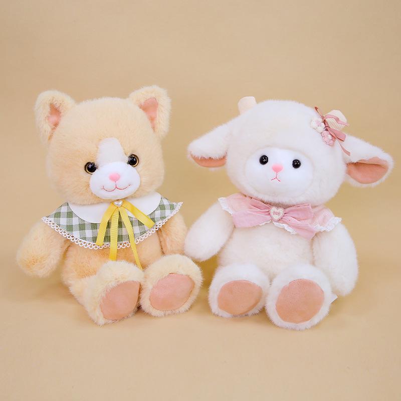 New Elephant Plush Toy Cute Cartoon Lamb Doll Cat Doll Sleeping Pillow Children Gift Doll