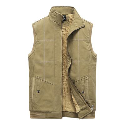 New Men's Velvet Vest Men's Autumn and Winter Men's Vest Sleeveless Vest Jacket