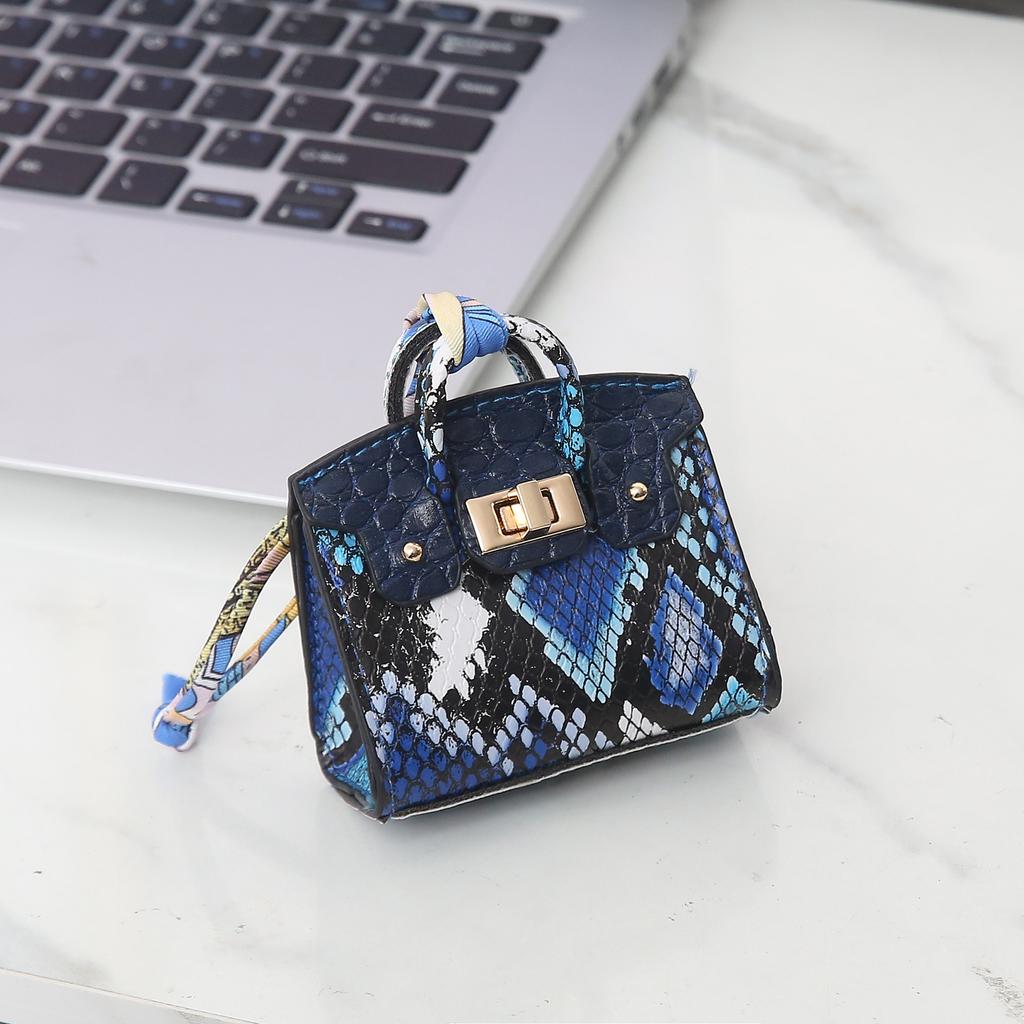 Internet-Berühmtheit neuer Aufkleber Diamant glänzend Haus Mini kleine Tasche Anhänger Kopfhörer Tasche Multifunktionale Münztasche Kreativ