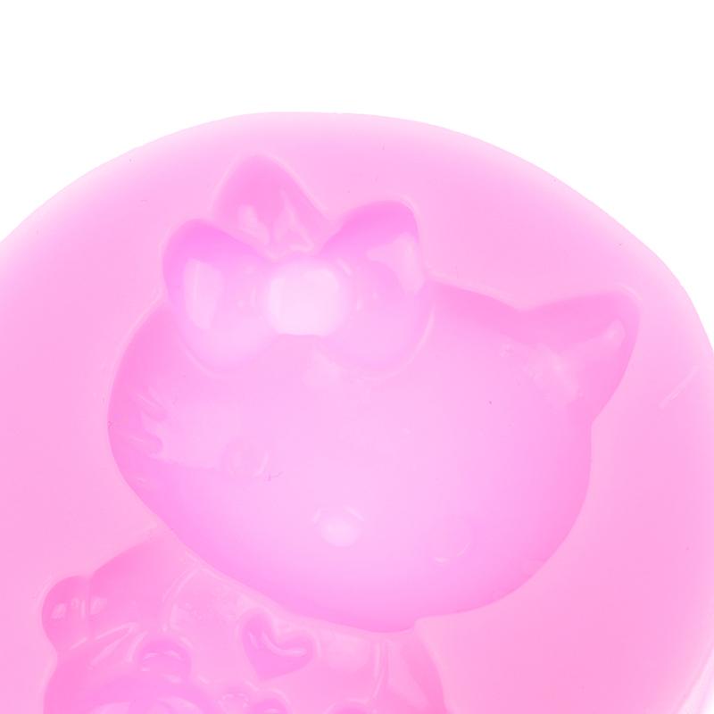 Kreslená Zábavná Kočka Silikonová Forma Roztomilá Fondánová Dortová Dekorativní Čokoládová Forma DIY Aromaterapeutická Sádrová Forma na Svíčky