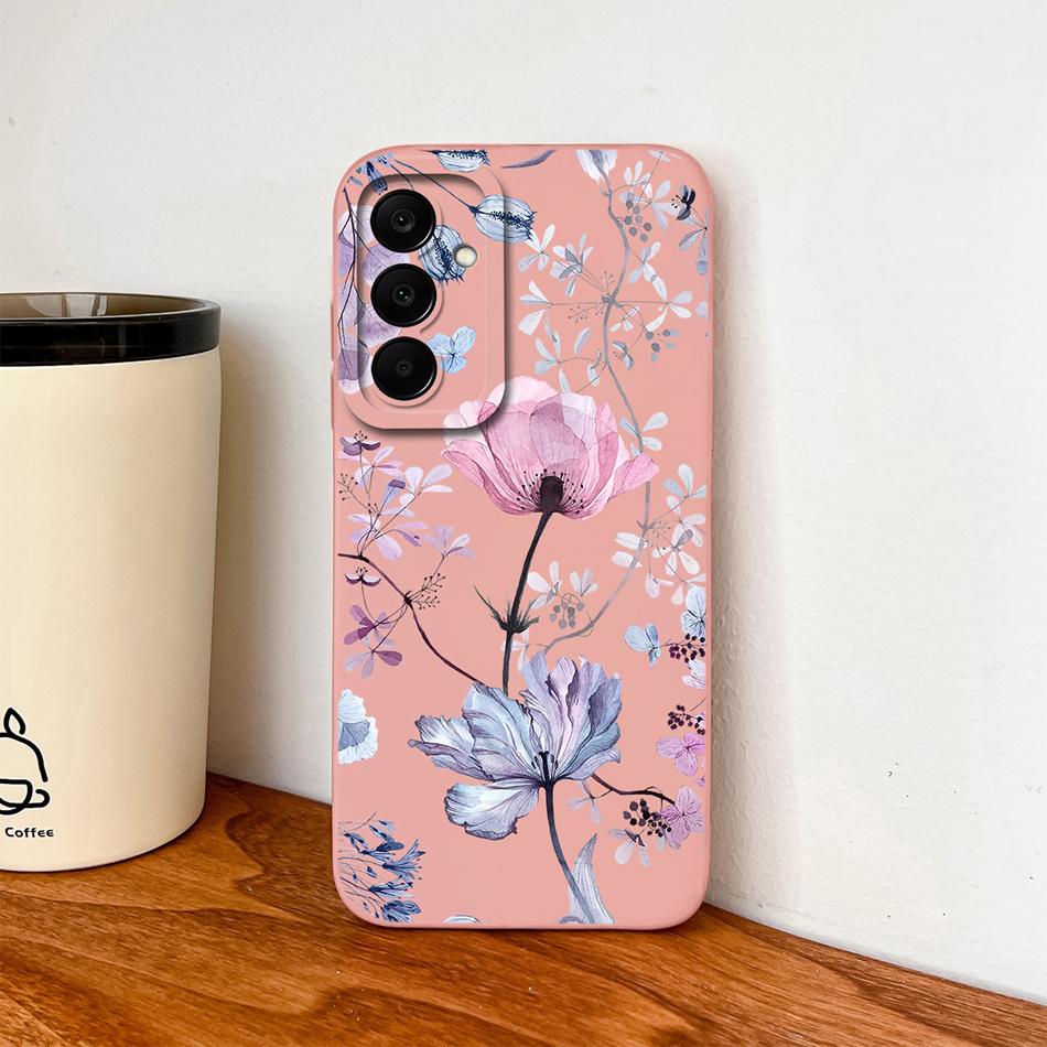 For Samsung Galaxy A37 A57 A17 A07 Phone Case Cute Astronaut Smooth Liquid Silicone Full Coverage Anti Drop Soft Durable Bumper