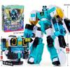 MiniForce Super Poliziotti Scien JET Poliziotto Marino Robot Trasformabile Emblema Testa Modello Mini Force Deformazionermazione Action Figure Giocattoli