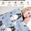 LOVE Black White Sheltie Dog Shetland Sheepdog Throw Blanket Bed Covers Blankets Sofas Of Decoration