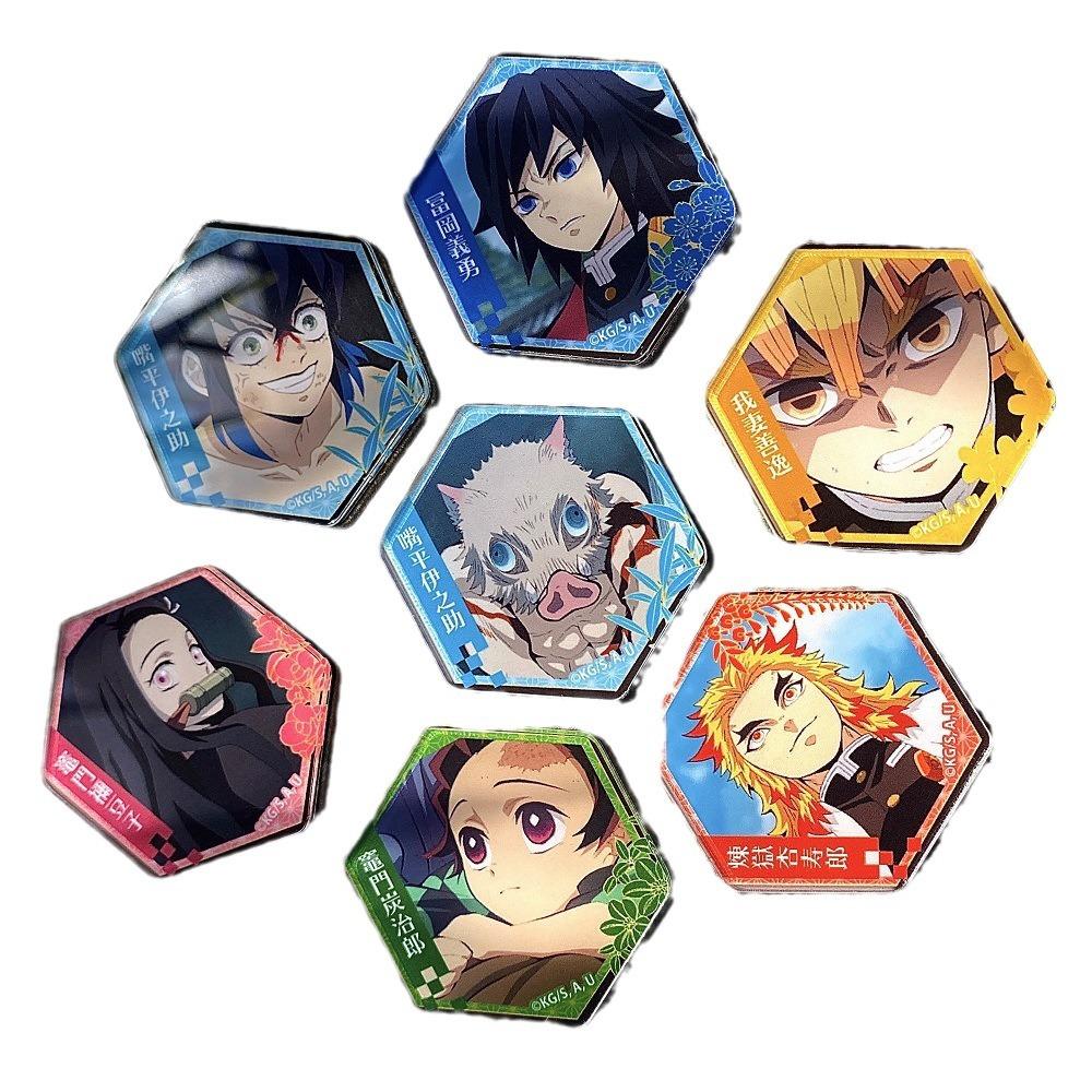 Figure di Demon Slayer di Alta Qualità Magneti Creativi per Frigorifero Adesivi Magnetici Decorativi Anime Magneti per Frigorifero Domestico