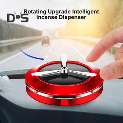 Aromaterapia per auto a energia solare Rotazione a 360 gradi Deodorante per ambienti Fragranza naturale Purificatore d'aria automatico Accessori per auto Interni