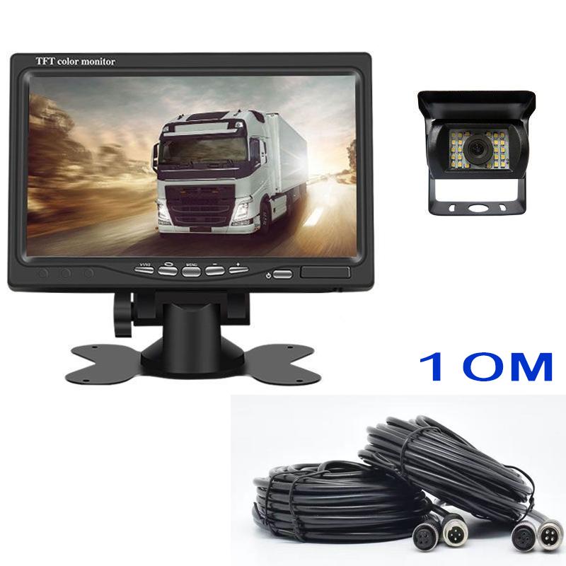 Truck reversing image reversing visual radar HD camera reversing radar 12V24V car truck traffic