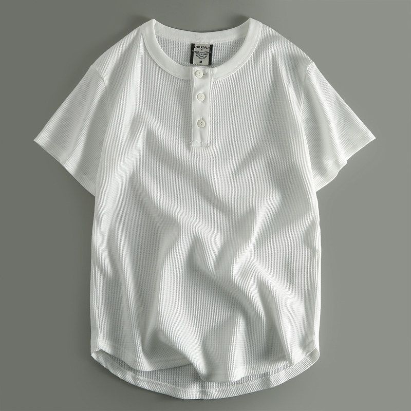 Big Brand Cut the Tag Off Export Overplus Order Clearance Summer Pure Cotton Knitted Short Sleeve T-shirt Withdraw from Cupboard Original Orders