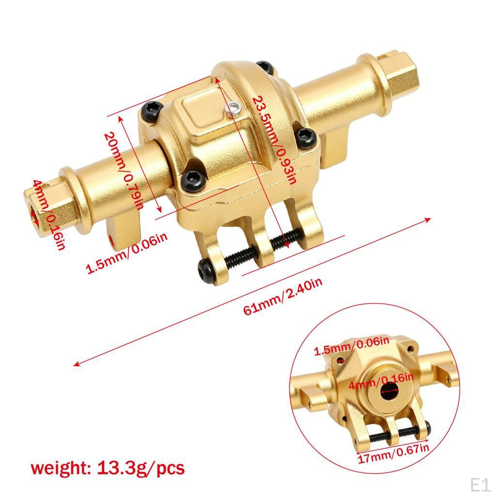 Front and Rear Axle Housing Aluminum Alloy Easy to Install Professional Direct Replaces RC Model