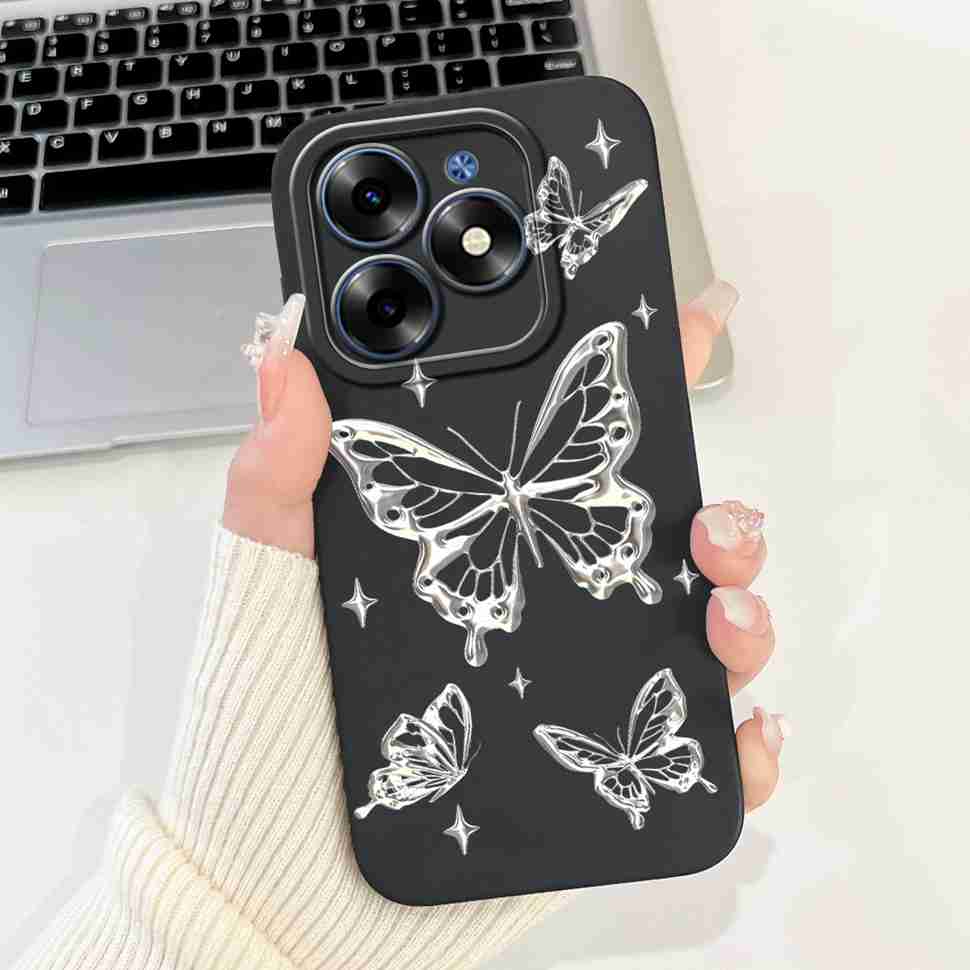 Pink Cat For Tecno Spark Go 2024 Cases BG6 Soft Silicone Cover For Tecno Spark 20 Spark20 SparkGo 2024 Casing Phone Case