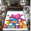 Pocoyo Printed Crystal Velvet Area Rug, Soft Anti-Slip Water Absorbent Floor Mat for Living Room Bedroom