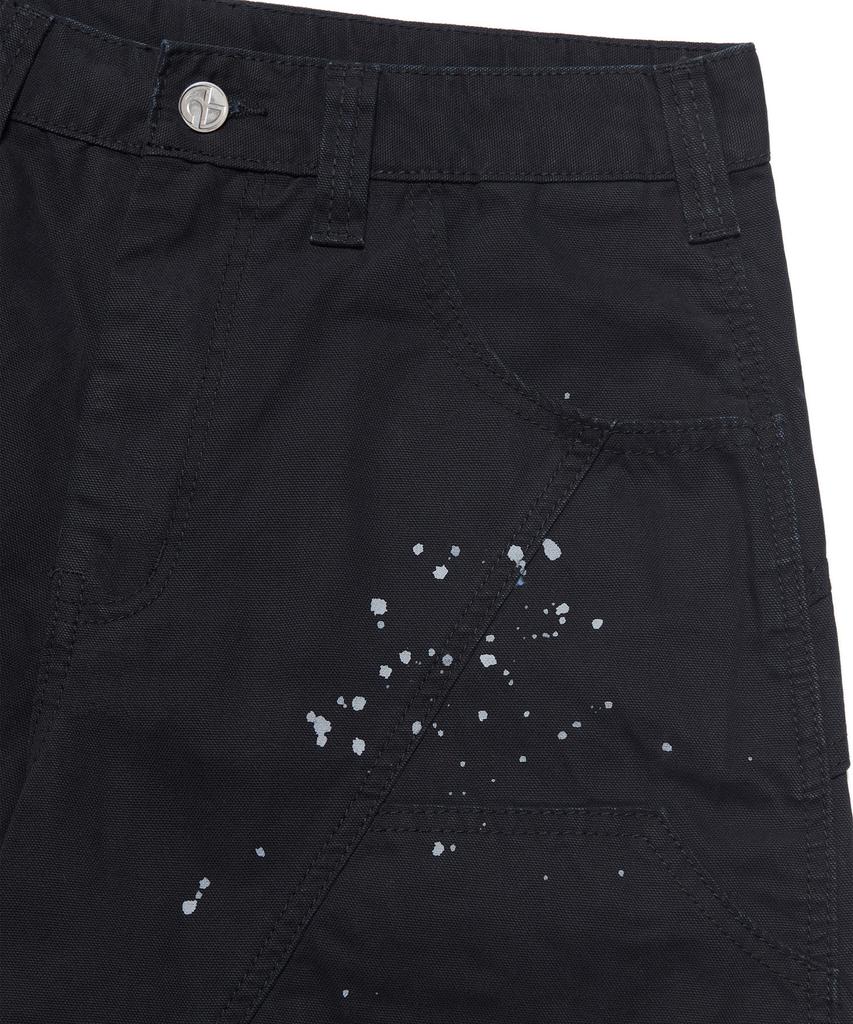 Nomaenyueol Painted Double Knee Pants - Washed Black