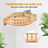 Wall Mounted Cat Tree Wooden Furniture Scratcher Jumping Platform Rope Ladder Cat Sleeping and Playing Cat Climbing Shelves