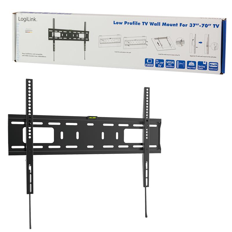 Wall Mount for TV 37-70 Inches 50kg Vesa 600x400 LogiLink Fixed Strong