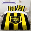 Al-Ittihad FC Pattern Bedding,Quilt Set Quilt Cover Pillowcase Home Birthday Gift(1 * duvet cover + 2 * pillowcase, without core)