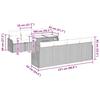Garden Sofa Set with Cushions and Storage 9 Pcs Grey Poly Rattan