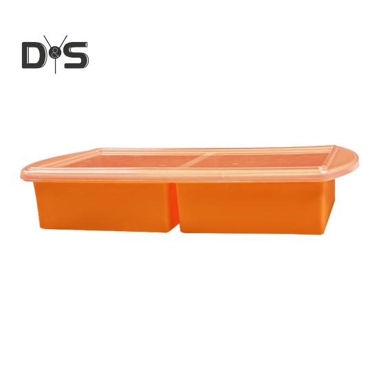 

Силіконова морозильна форма для супів із гнучкою кришкою. Без бісфенолу А. Герметичні універсальні форми для заморожування супів, соусів і прикорму 2Grids