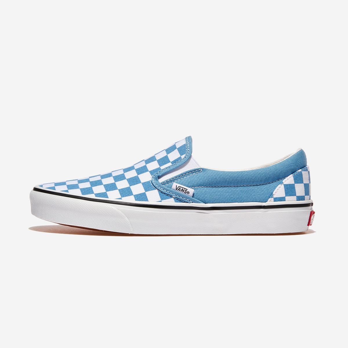 

[Vans] Classic Slip-On - Color Theory Checkerboard Heritage Blue, VN000D6BE2W, 1010112765, Popular Korean Shoes 290