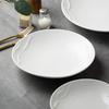 Creative Western Food Plate Household High-End Deep Plate Simple Pasta Plate Restaurant Ins Wind Plate Hotel Ceramic Tableware