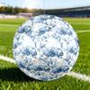 1pc Blue Floral Size 5 Soccer Ball Professional Match Training Football Indoor &Outdoor Sports Ball Lightweight Durable C65147