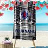 Name Custom Rangers fc Logo Print Beach Towel, Large Soft Quick Dry Towel for Beach Camping Swimming