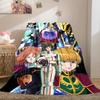 Anime Mobile Suit Gundam Soft Flannel Blanket Lightweight Cozy Microfiber Blanket for Couch Bed LXR106