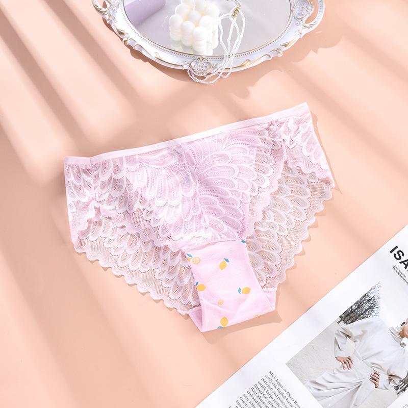 

Женские кружевные стринги большого размера с полым дизайном и тройными боковыми бретельками — мягкие и приятные для кожи 2XL розовый