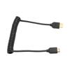 Kabel interfejsu multimedialnego HD Mini Męski do Męskiego 8K 60Hz 4K 120Hz Spiralny Przewód do Wyświetlania Wideo dla HDTV Konsoli do Gier