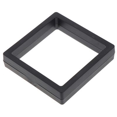 90*90Mm Siyah 3D Yüzen Takı Madeni Para Sergileme Çerçevesi Tutucu Kutu Kılıf Stantlı