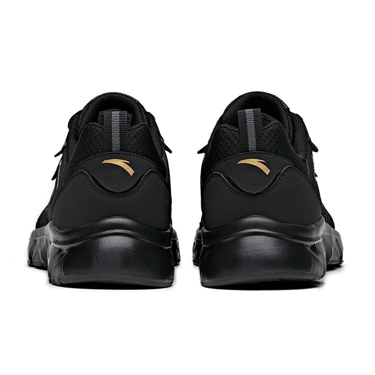 Anta Leichte Stoßdämpfende Rutschfeste Abriebfeste Atmungsaktive Low-Top Laufschuhe Herren Sneakers Schwarz 912525514F-1