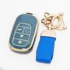 4/5 Buttons Tpu Auto Keyless For Honda Hr-V Cr-V Pilot Accord Civic Sport Si Ex Ex-L Car Key Case Cover Keychain Protector