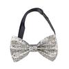 Fashion Shiny Paillette Sequins Bowtie Adjustable Dance Bowknot Stage Performance Tie Neck Decoration Necktie Compere