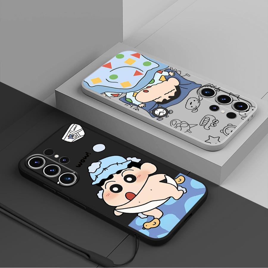 Crayon Shin-chan Phone Cover Case for Samsung Galaxy S25 S23 Note 20 10 Ultra S22 S20 FE S21 Plus S25Edge S24 Ultra