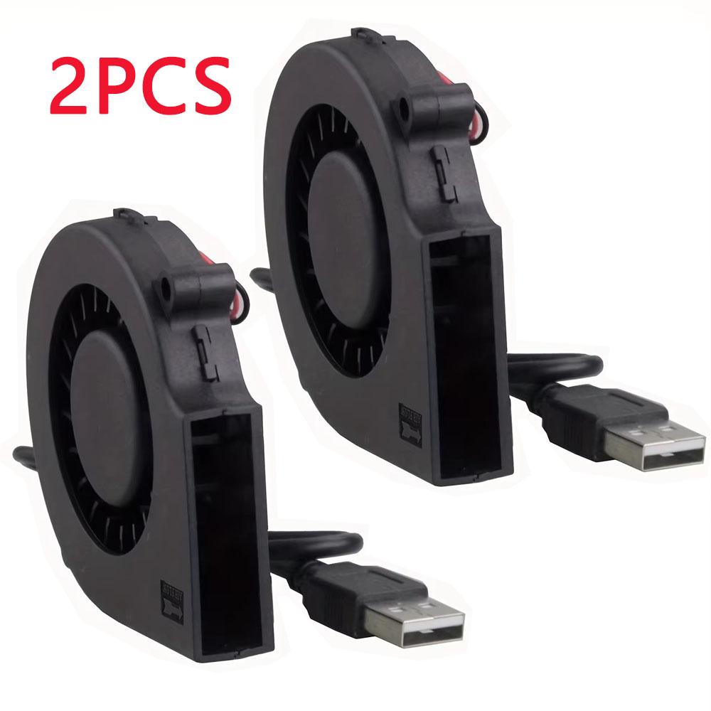 1-3PCS 75mm USB Fan Cooling Turbo Blower 15mm Brushless 3D Printer 7515 For Extruder DC Cooler Power Inverter Air Pump PC CPU