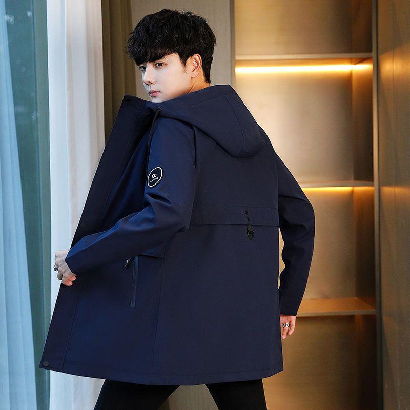 Autumn and Winter Men's Thick Coat Korean Edition Trendy Workwear Jacket Windbreaker Trendy Brand Men's Jacket