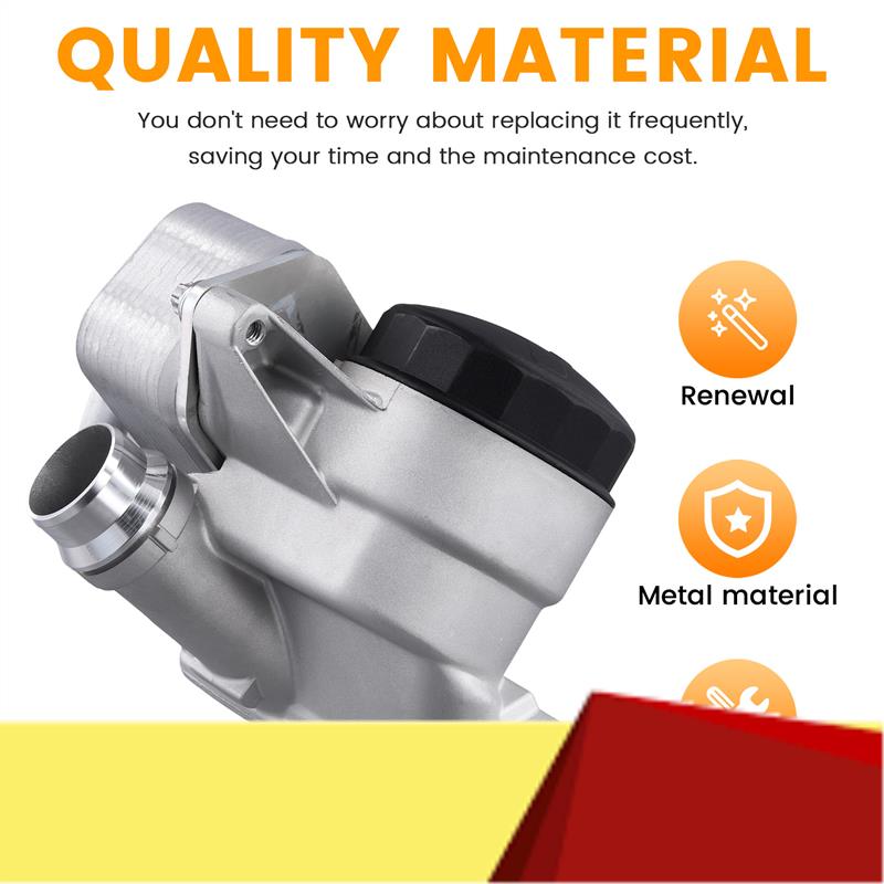 

11428642289 Oil Filter Assembly For BMW E87 F20 E90 E92 E93 F30 F34 F35 E60 F07 F10 F18 E66 F01 F02 E84 E83 F25 E70 E85-M53K як показано кольору