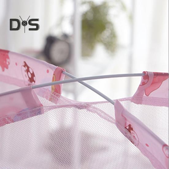 Bed Cover Curtain Full Cover Design Encrypted Yarn Easy To Fold Open Quickly Bottomless Anti-mosquito Polyester Infant Yurt Mosquito Net Bed Accessory