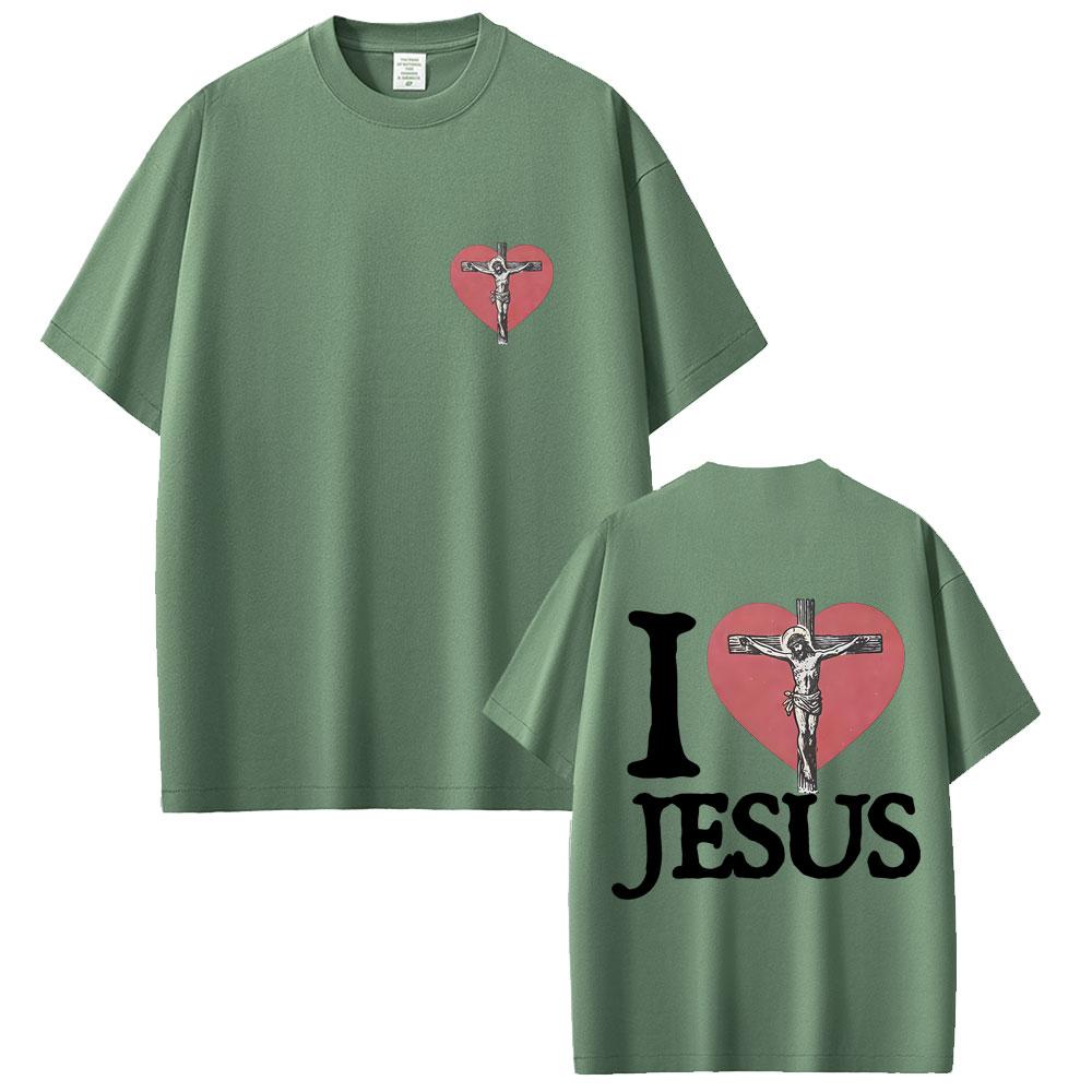 I Love Jesus Christian Religious Merch T Shirt Forgive Them Father Tshirt Unisex Women Casual Oversized Tshirts Male Streetwear