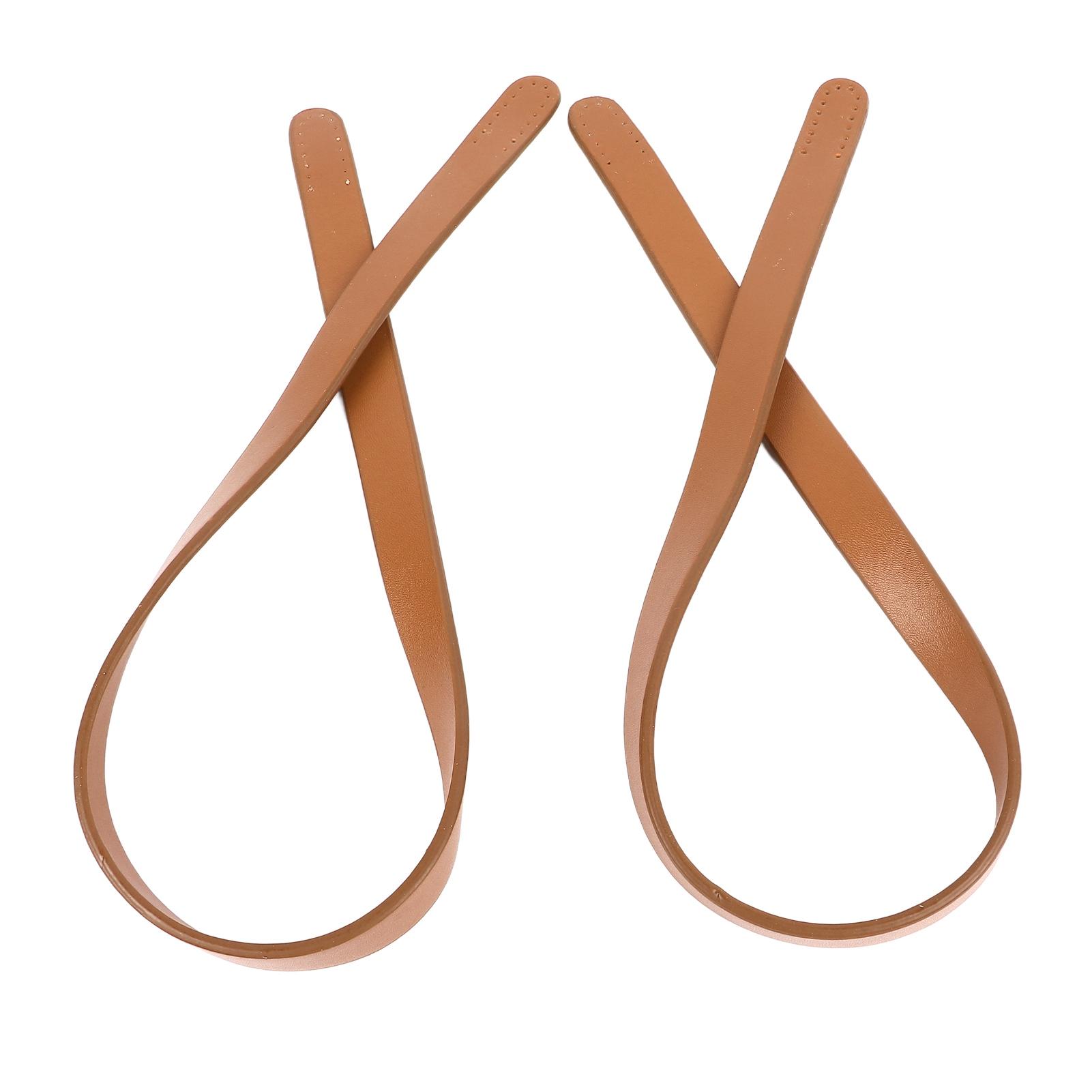 

2 шт. Кожаные ручки для сумки 25,6 дюйма длиной 0,7 дюйма шириной из синтетической кожи однотонный ремешок для сумки для ремонта и замены