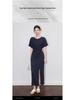 Aura Casual Round Neck Midi Dress – Women's Summer Style