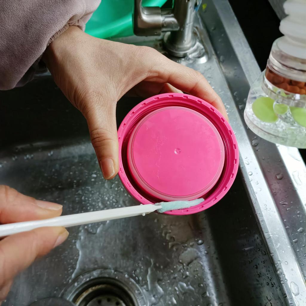 Coralpearl and Corner Cleaning Brush Mini with Thin Water Bottle Lid Bottle Lid Cleaning Detail Parts Cleaning Teapot Baby Bottle Cap Small Hole