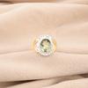 Green Amethyst Gemstone 925 Sterling Silver Ring Handmade Jewelry Gift For Her RR-61-8