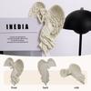 Resin Angel Wing Sculpture Door Frame Ornament 3D Wall Hanging Angel Figurines Souvenirs Gift Home Decor for Garden Office Door